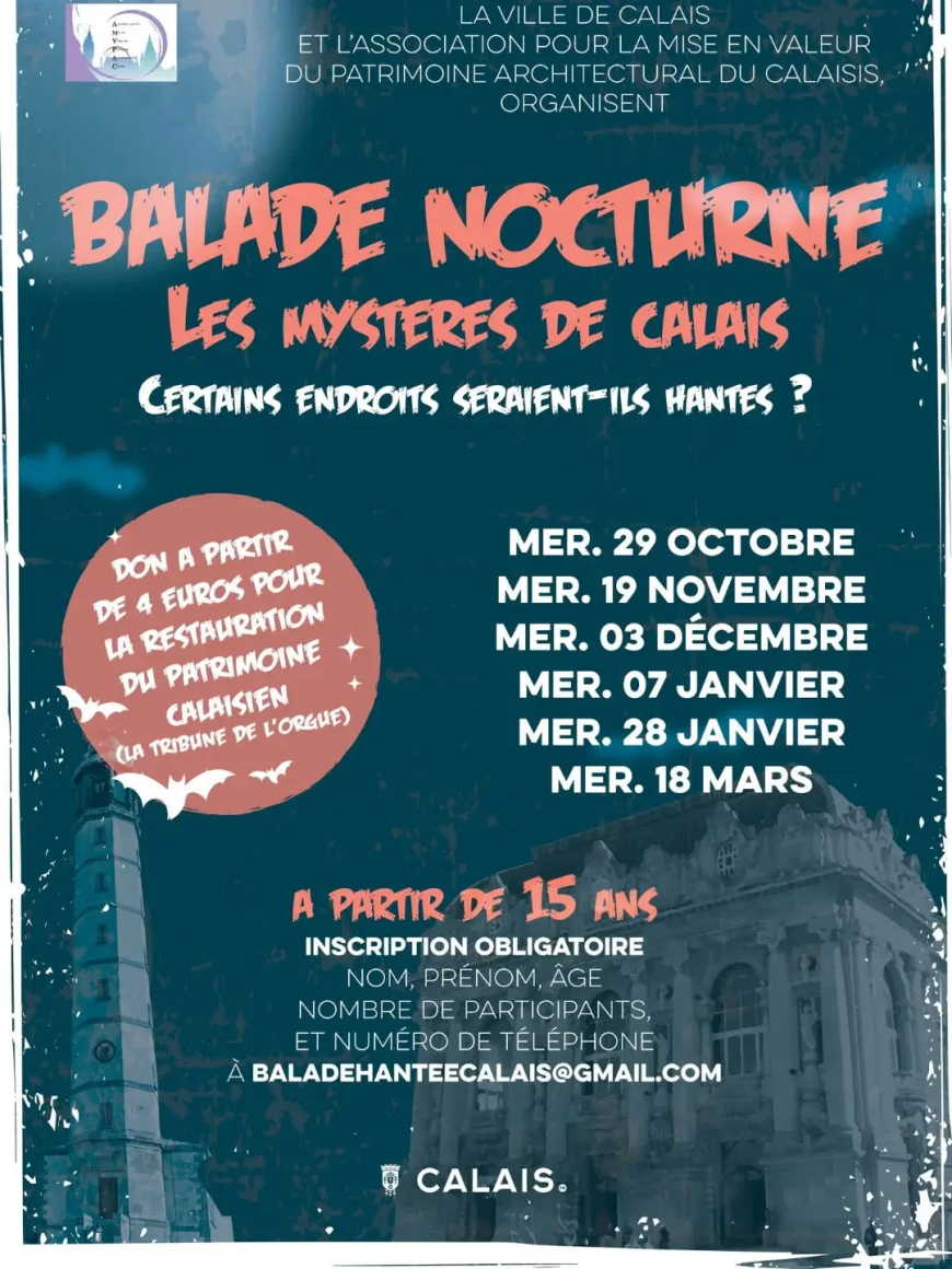 BALADE NOCTURNE – LES MYSTÈRES DE CALAIS du 07.01.2026